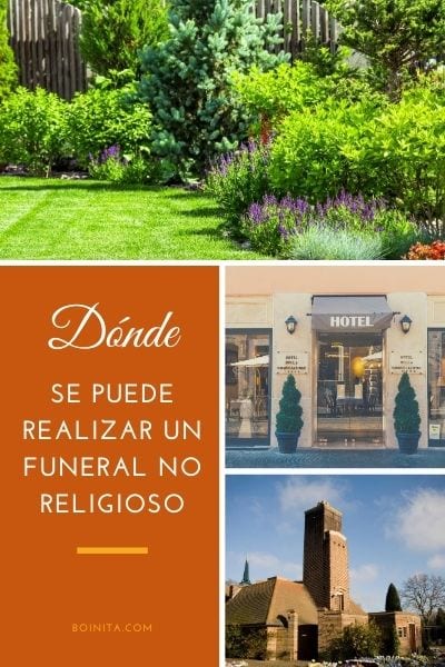 ¿Dónde se puede realizar un funeral no religioso?