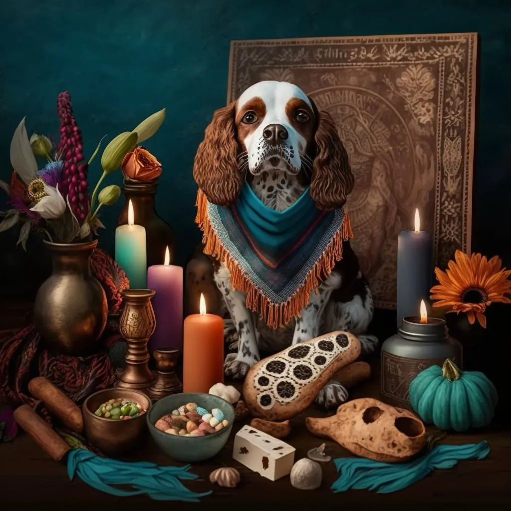 What should you consider when creating an altar of the dead for your pet?