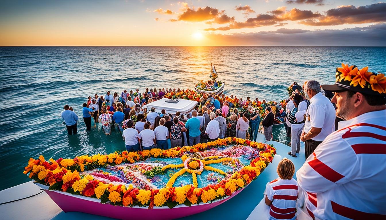 Funeral en el mar en México Funeral en el mar en México