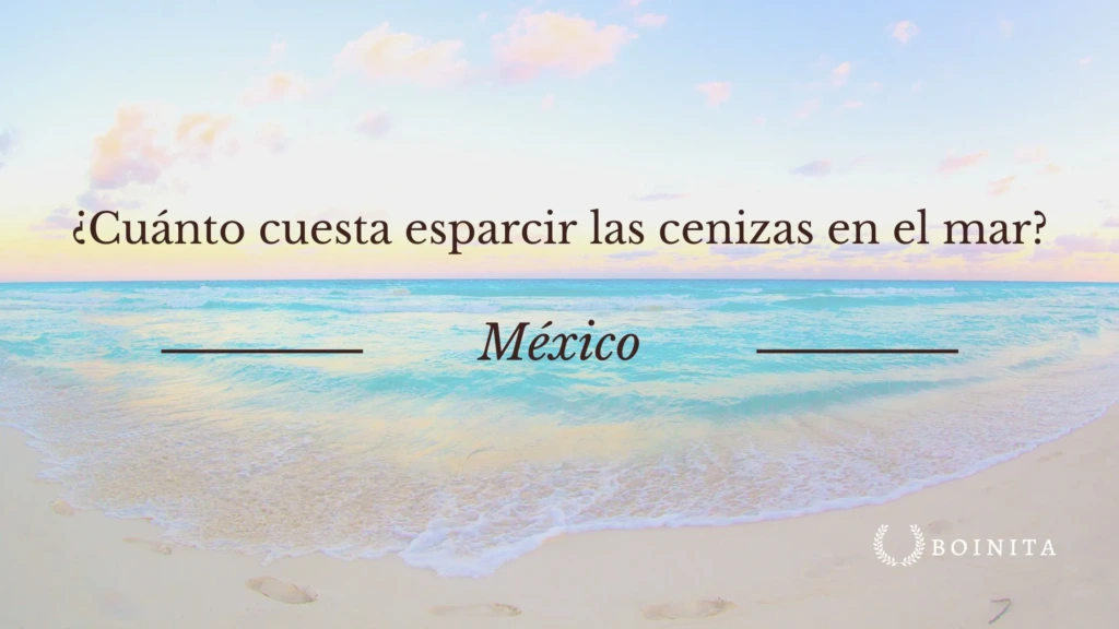 ¿Cuánto cuesta esparcir las cenizas en el mar?