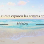 ¿Cuánto cuesta esparcir las cenizas en el mar?