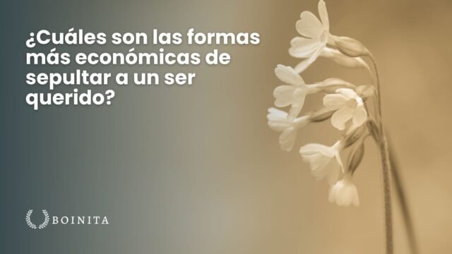 ¿Cuáles son las formas más económicas de sepultar un ser querido?