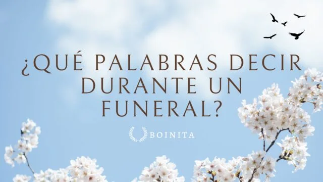 What words to say during a funeral?