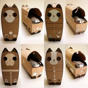 Ataúd para mascota forma de gatito