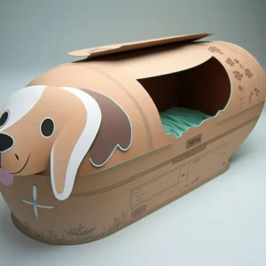 Ataúd para mascota forma de perrito