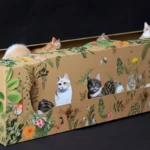 Ataúd para mascota verde