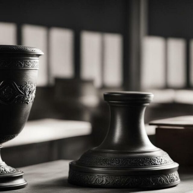 peso de una urna con cenizas