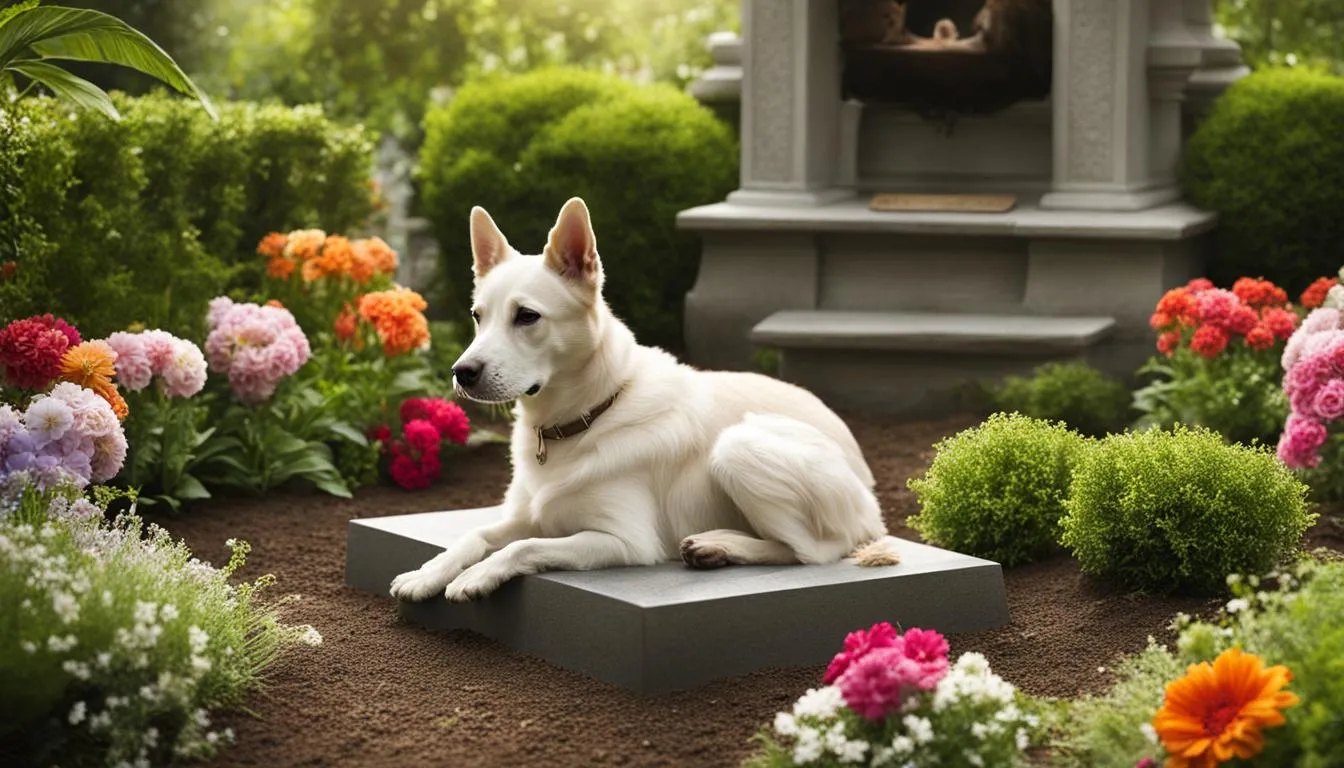 ¿Se puede enterrar un perro en el patio?
